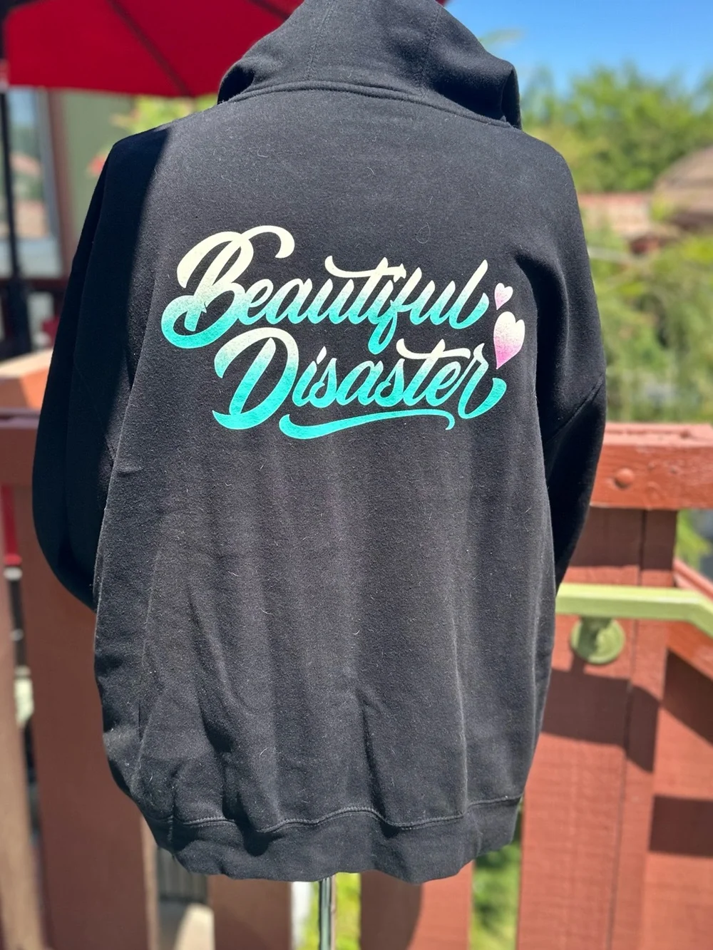 Beautiful Disaster Unbreakable Skull Set Hoodie and Wide Leg Pants